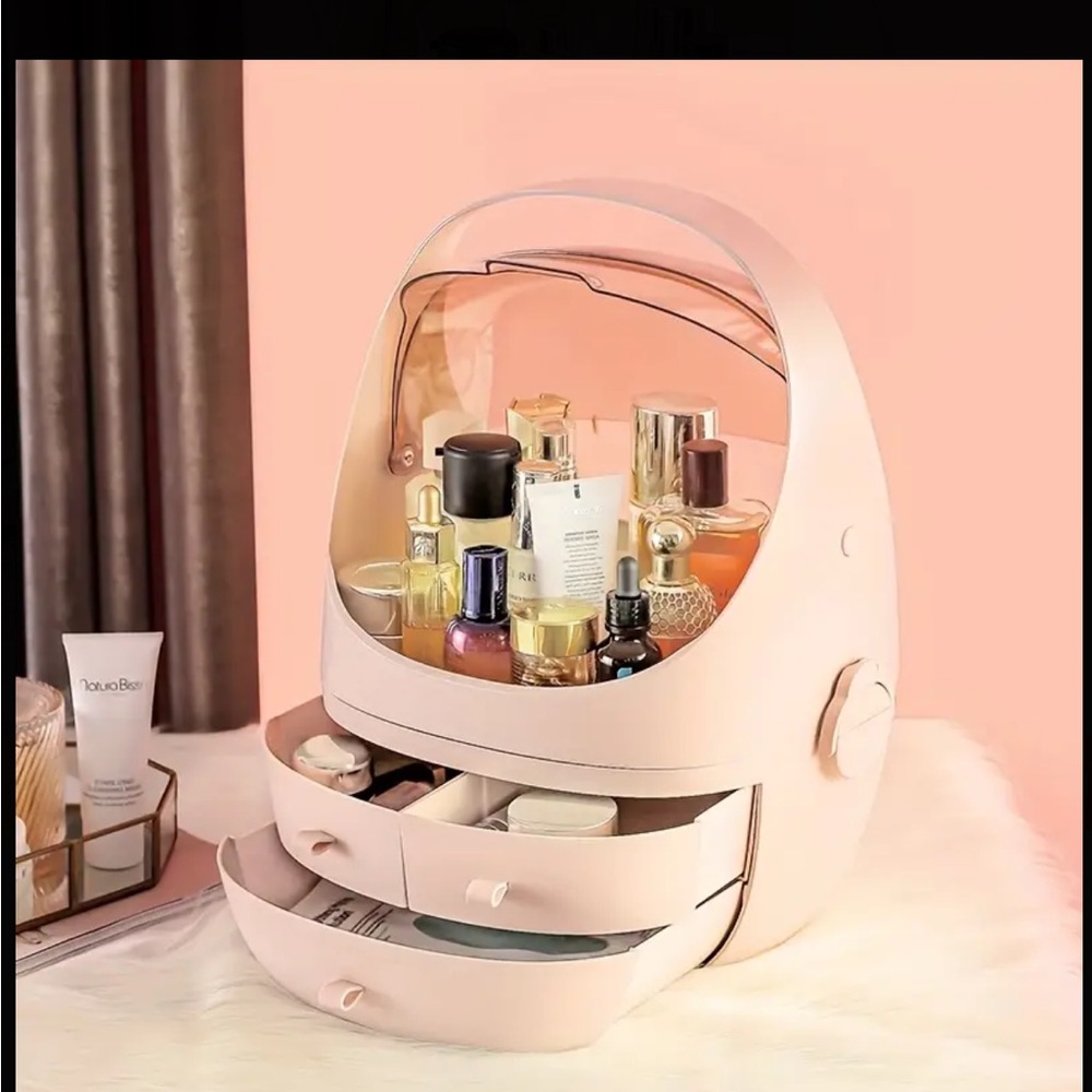 Elegant Cream Cosmetic Organizer - Picture 4 of 5